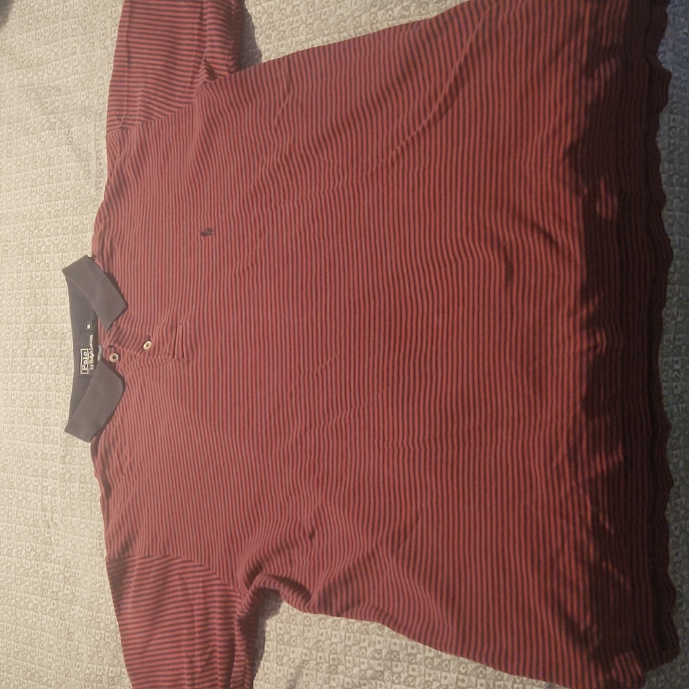 Polo Ralph Lauren XL used red and blue shirt